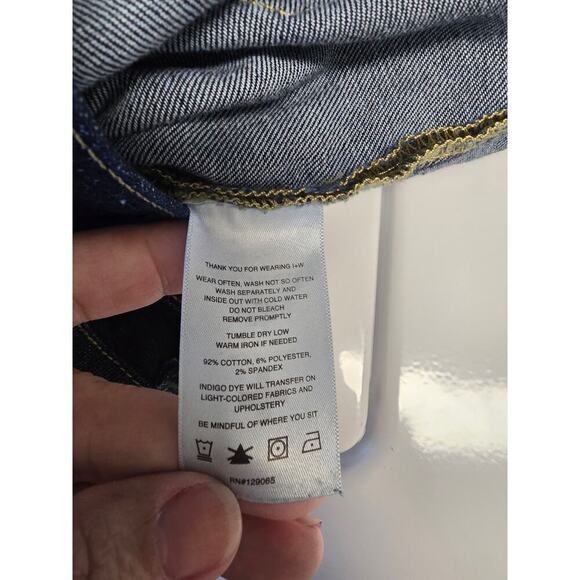 Imogene + Willie Imogene Slim Fit Womens Jean Size 29L Dark Wash Boho Minimalist - Picture 10 of 10